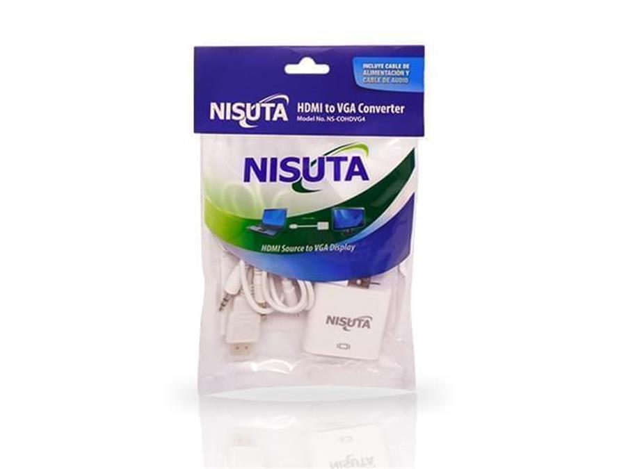 CONVERSOR HDMI A VGA NISUTA NS-COHDVG4