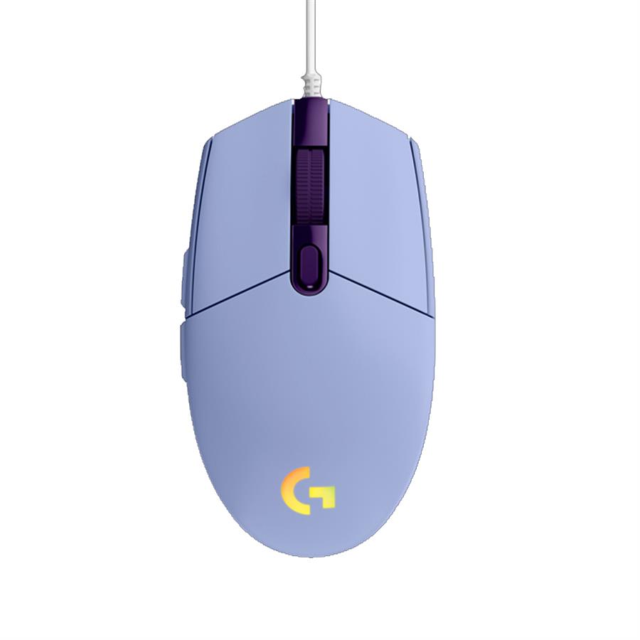 MOUSE GAMER LOGITECH G203 LIGHTSYNC VIOLET 8000DPI