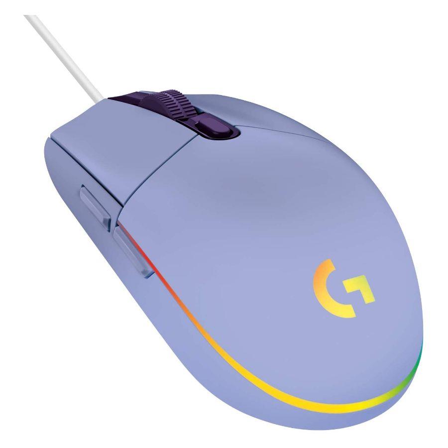 MOUSE GAMER LOGITECH G203 LIGHTSYNC VIOLET 8000DPI