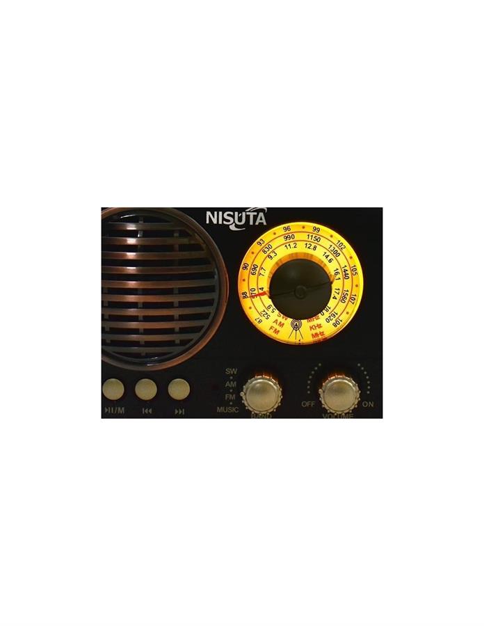 RADIO VINTAGE NISUTA NS-RV14 NEGRA