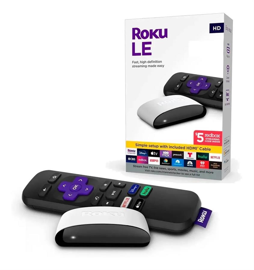 ROKU LE HD - STREAMING MADE EASY (SIN FUENTE)