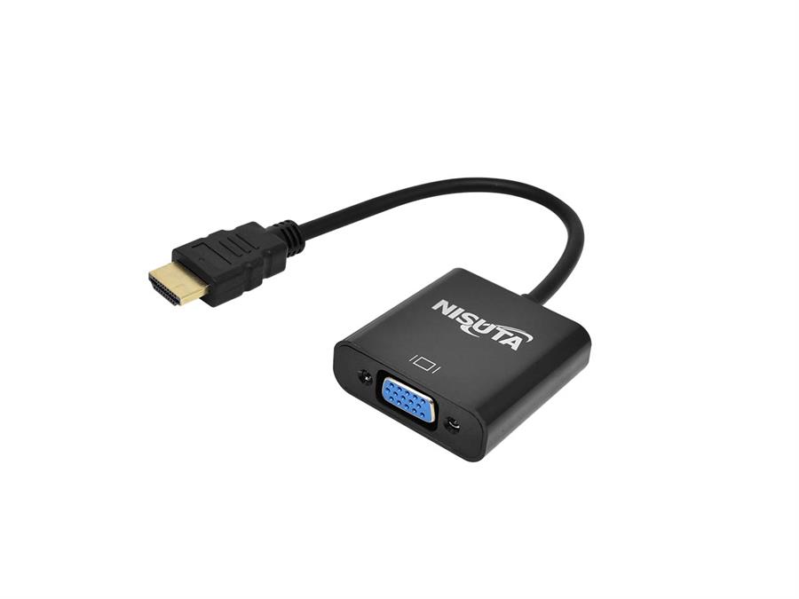 CONVERSOR HDMI A VGA NISUTA NS-COHDVG5 NEGRO