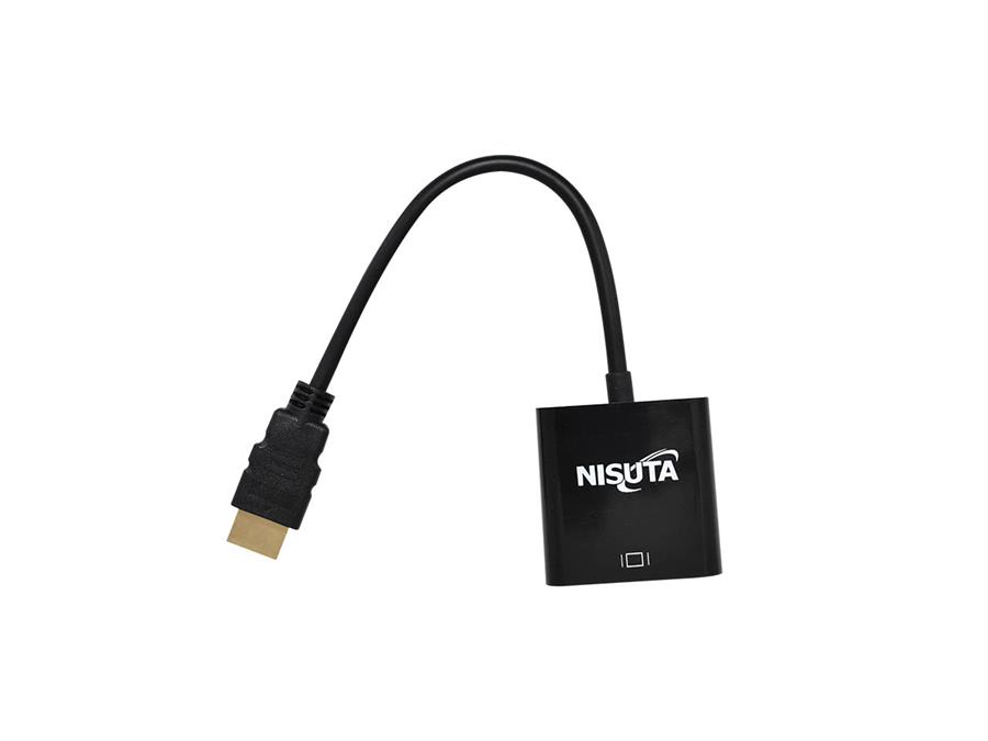CONVERSOR HDMI A VGA NISUTA NS-COHDVG5 NEGRO