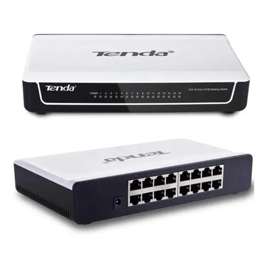 SWITCH DE RED 16P TENDA S16 10/100