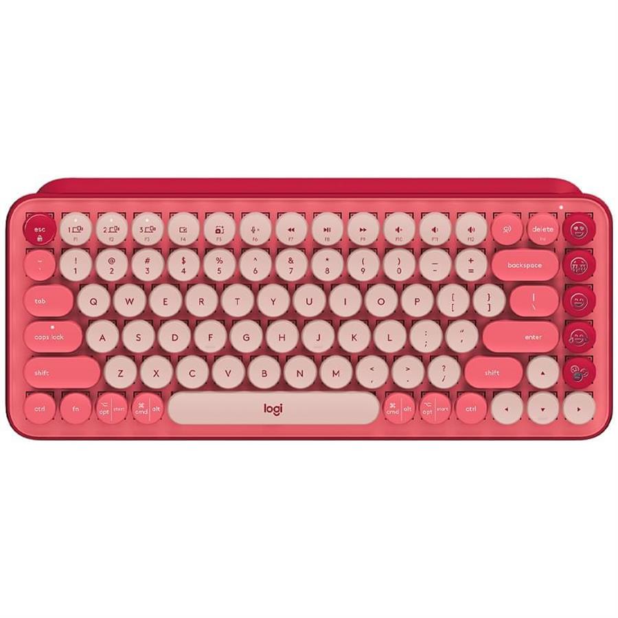 TECLADO MECANICO POP KEYS LOGITECH CORAL ROSE