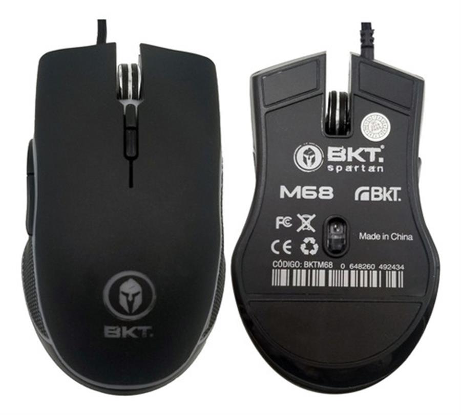 MOUSE BKT SPARTAN M68 USB GAMER 7D 6400DPI