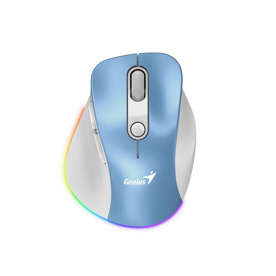 MOUSE GENIUS ERGO 9000S PRO INALAMBRICO LIGHT BLUE