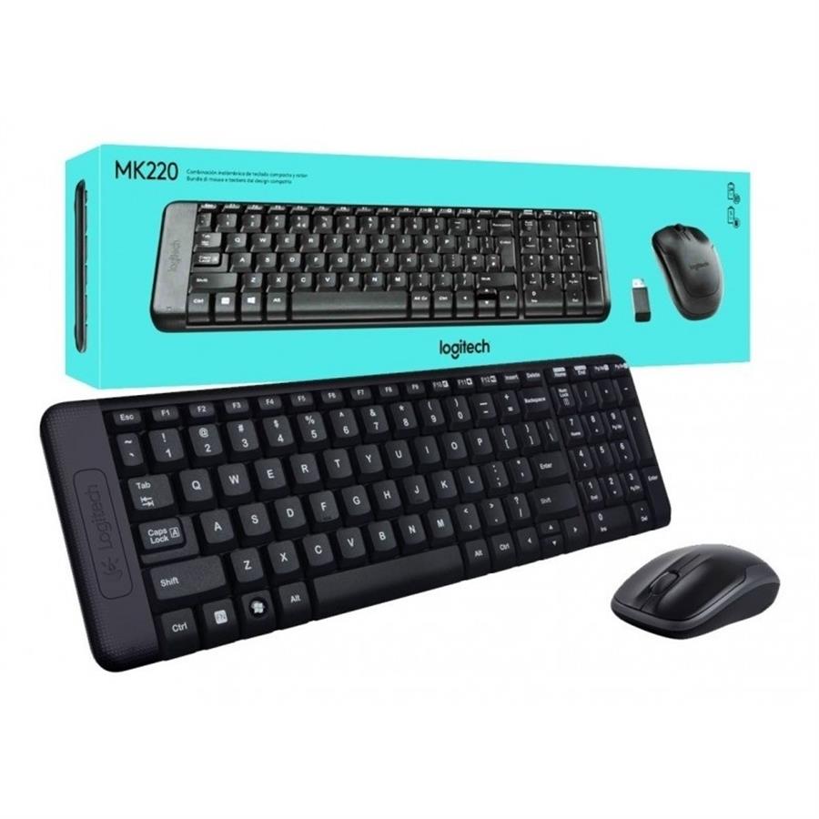 COMBO TECLADO + MOUSE INALAMBRICO LOGITECH MK220