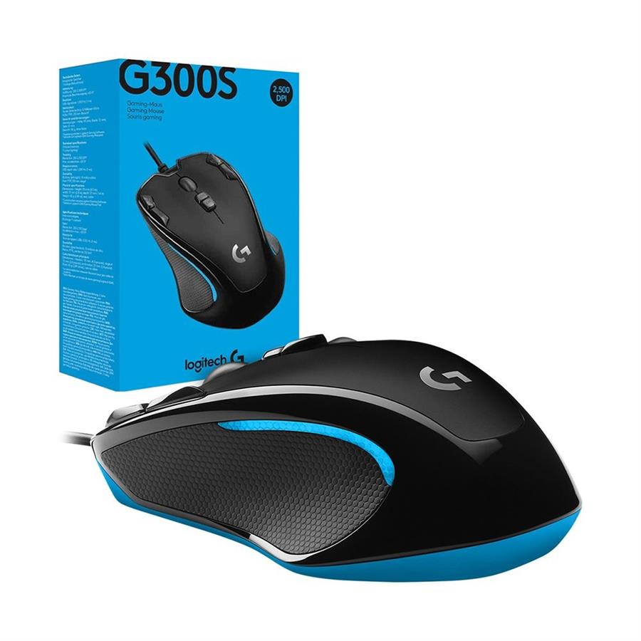 MOUSE GAMER LOGITECH G300S NEGRO 2500DPI