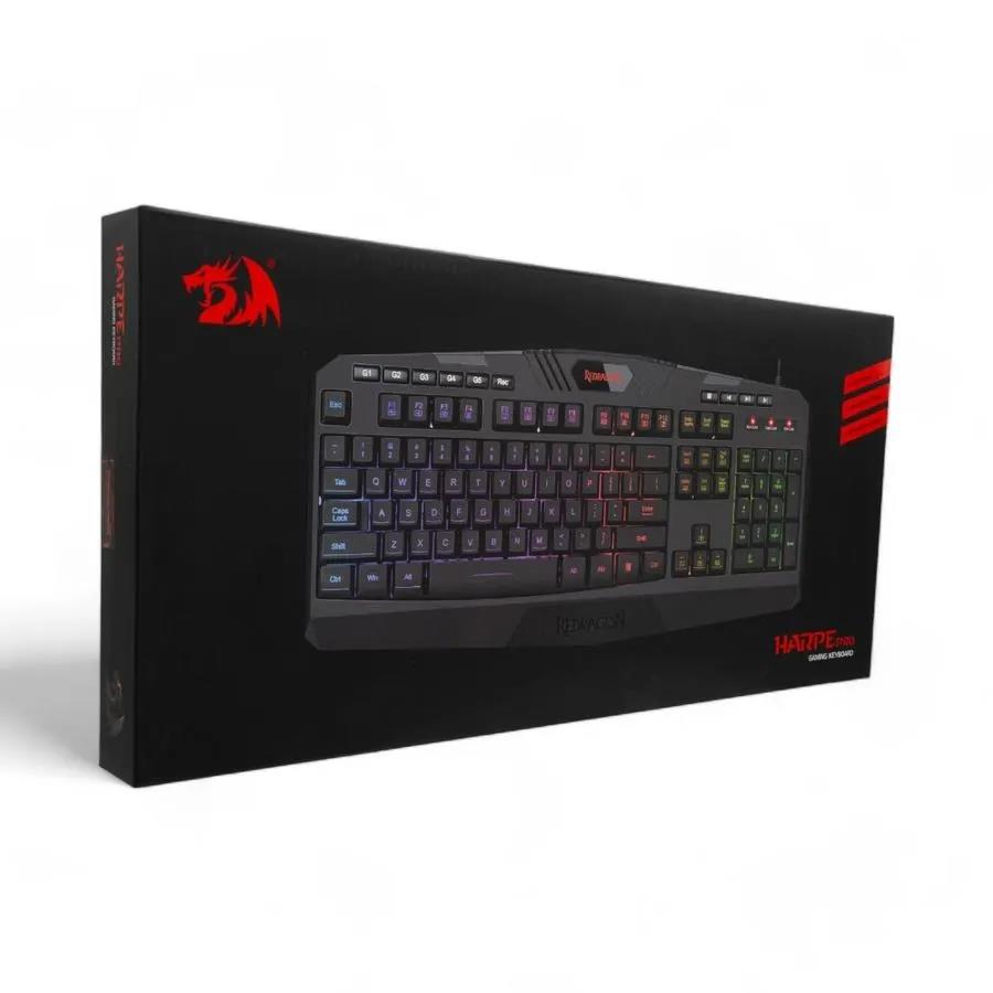 TECLADO GAMING REDRAGON HARPE PRO RETROILUMINADO RGB 16 TECLAS MULTIMEDIA