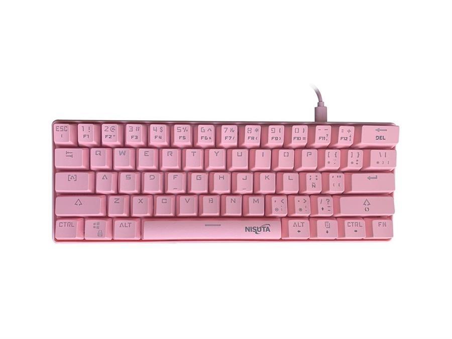 TECLADO MECANICO RGB REAL DE 61 TECLAS PROGRAMABLES NS-KBGZ61P