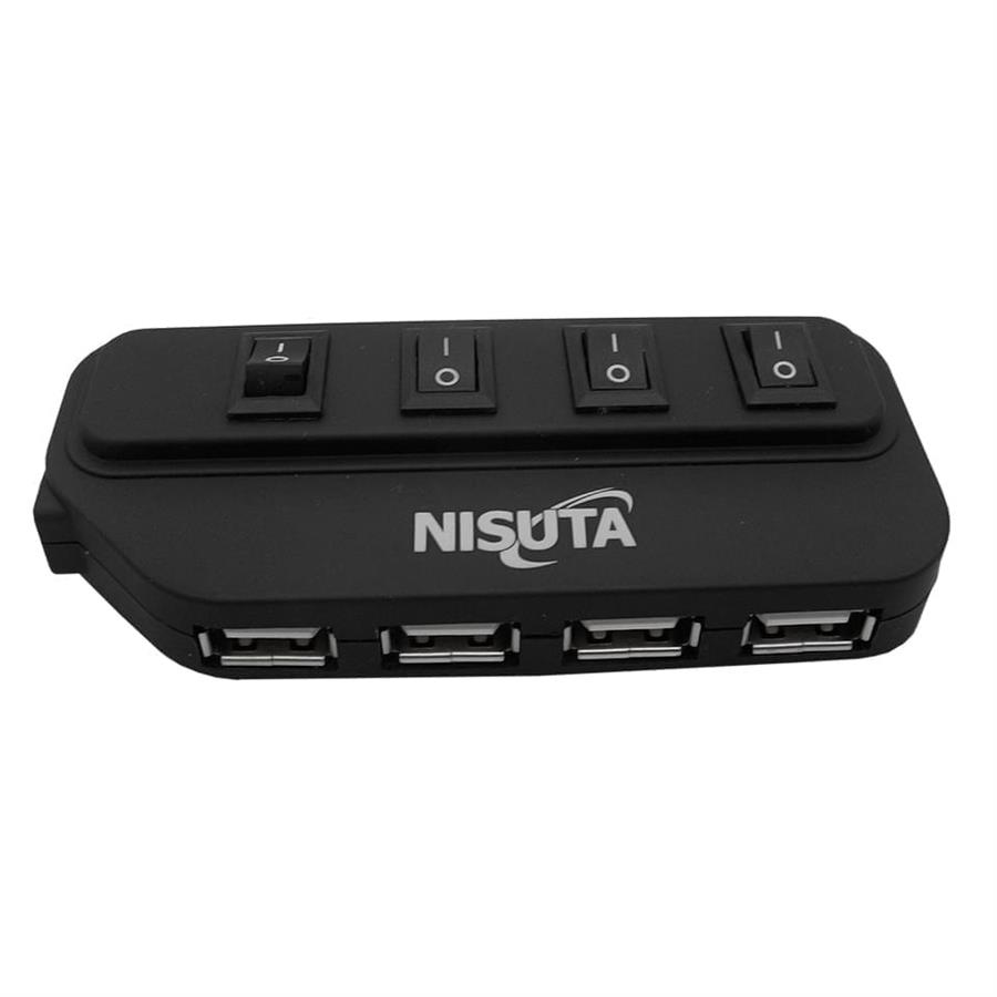 HUB USB 2.0 DE 4 PUERTOS NISUTA NSUH2083