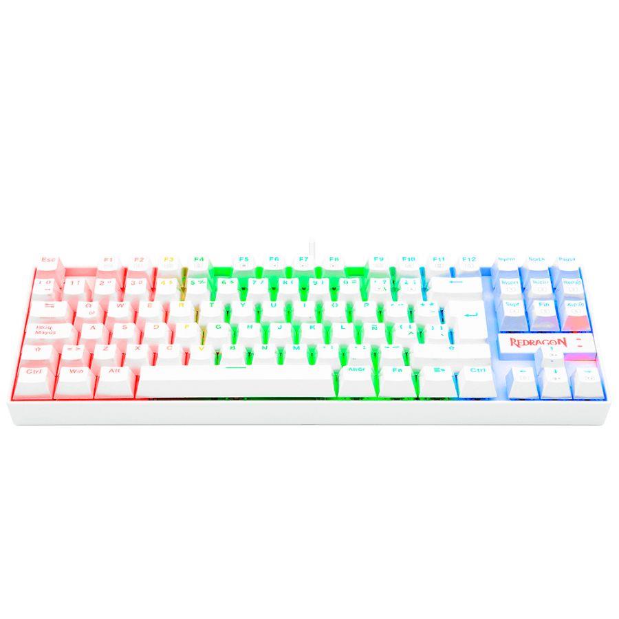TECLADO MECANICO REDRAGON KUMARA BLANCO K552W-KR-SP