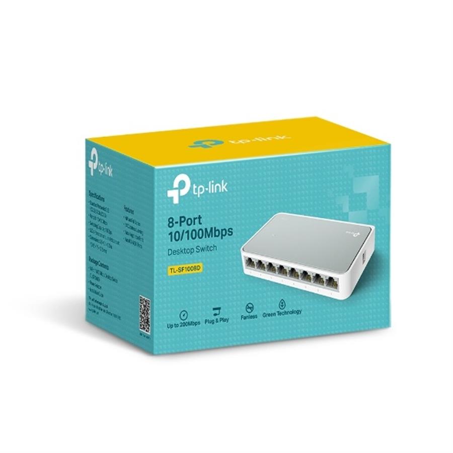 SWITCH DE RED TP-LINK TL-SF1008D 10/100 8 PUERTOS