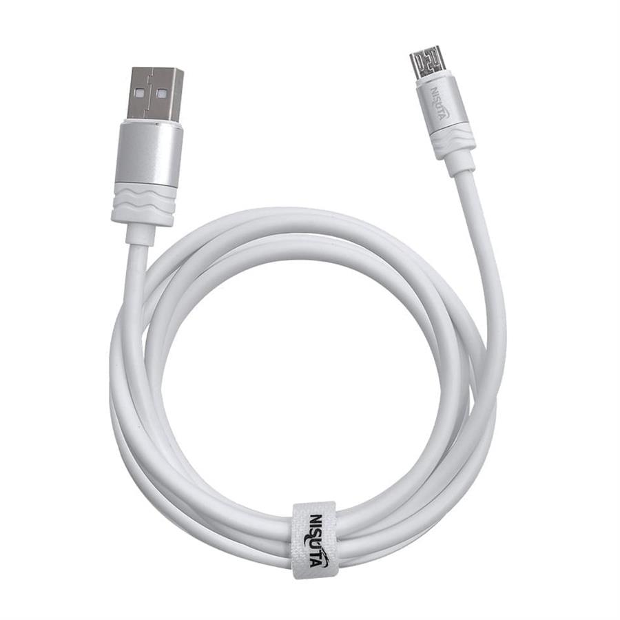 CABLE USB-MICRO USB BLANCO 1.8M NISUTA NSCAUSMI2
