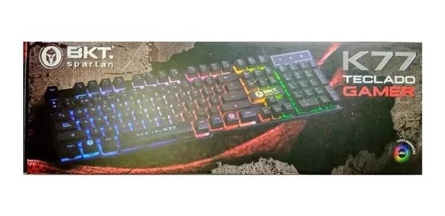 TECLADO BKT K77 USB 105 TECLAS RETROILUMINADO SIMIL MEC-NI