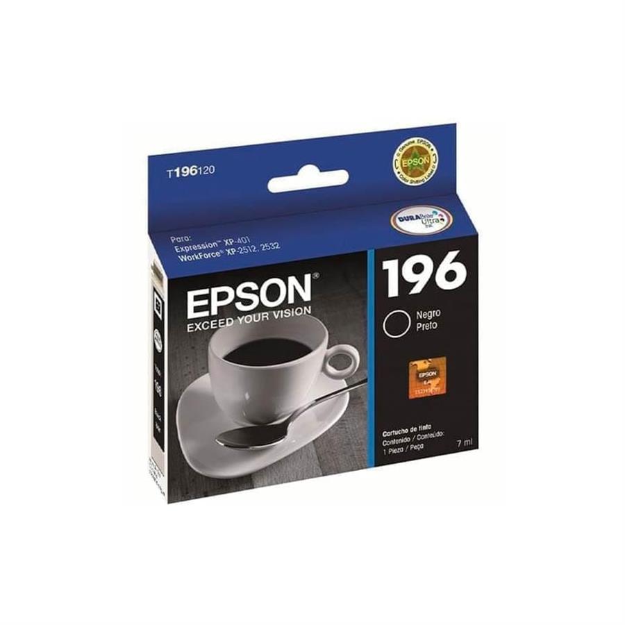 CARTUCHO EPSON 196 NEGRO ORIGINAL
