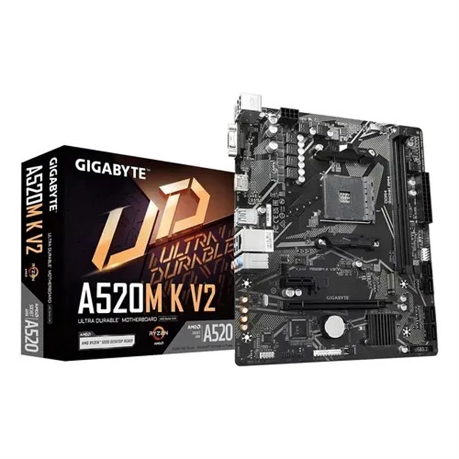 MOTHERBOARD GIGABYTE A520M K V2V - AM4 - PCIE 3.0