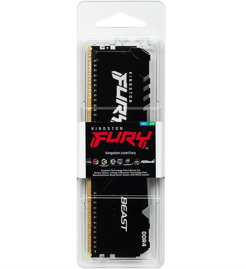 DIMM DDR4 8GB 2666MHZ KINGSTON FURY RGB BEAST