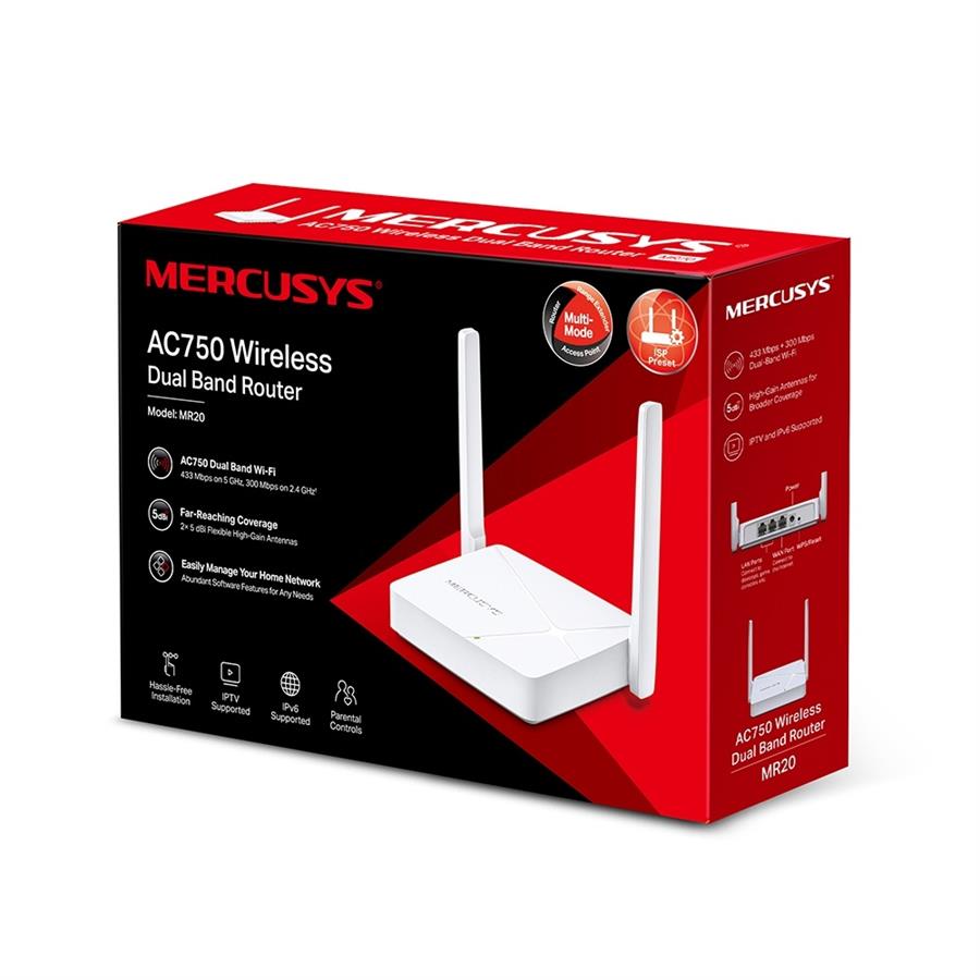 ROUTER MERCUSYS MR20 AC750 BAND