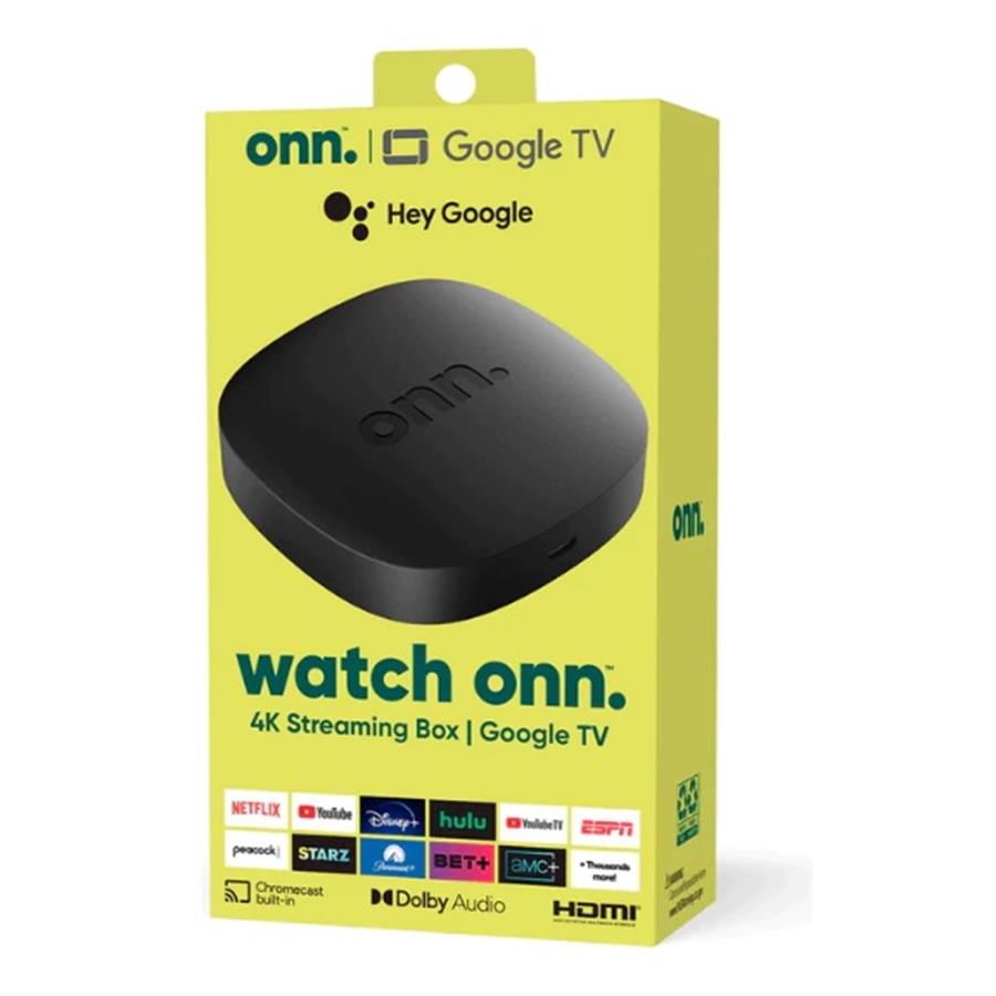 TV BOX WATCH ONN GOOGLE 4K - 1 CONTROL REMOTO