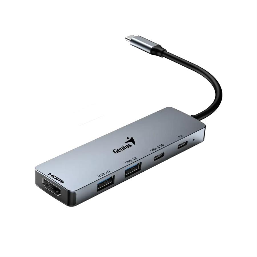 HUB GENIUS USB C UH-500 / 2 PUERTOS USB 3.0 / 1 PU