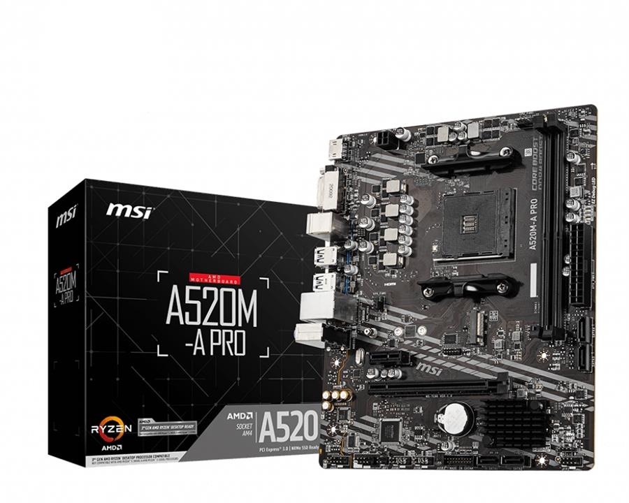 MOTHERBOARD MSI A520M-A PRO AM4