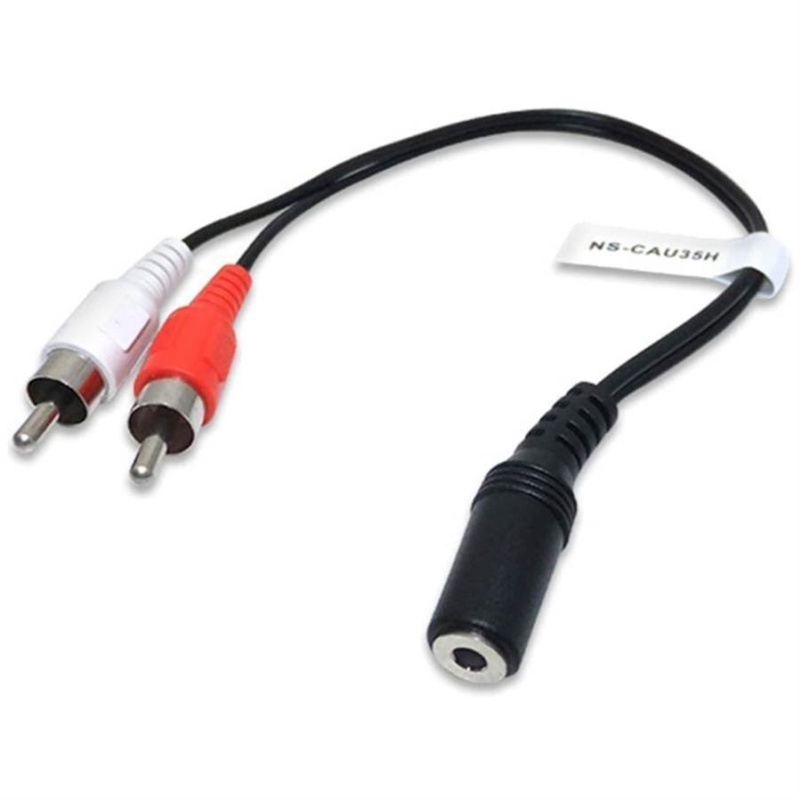 CABLE AUDIO 3.5 HEMBRA A 2 RCA MACHO NISUTA NSCAU35H
