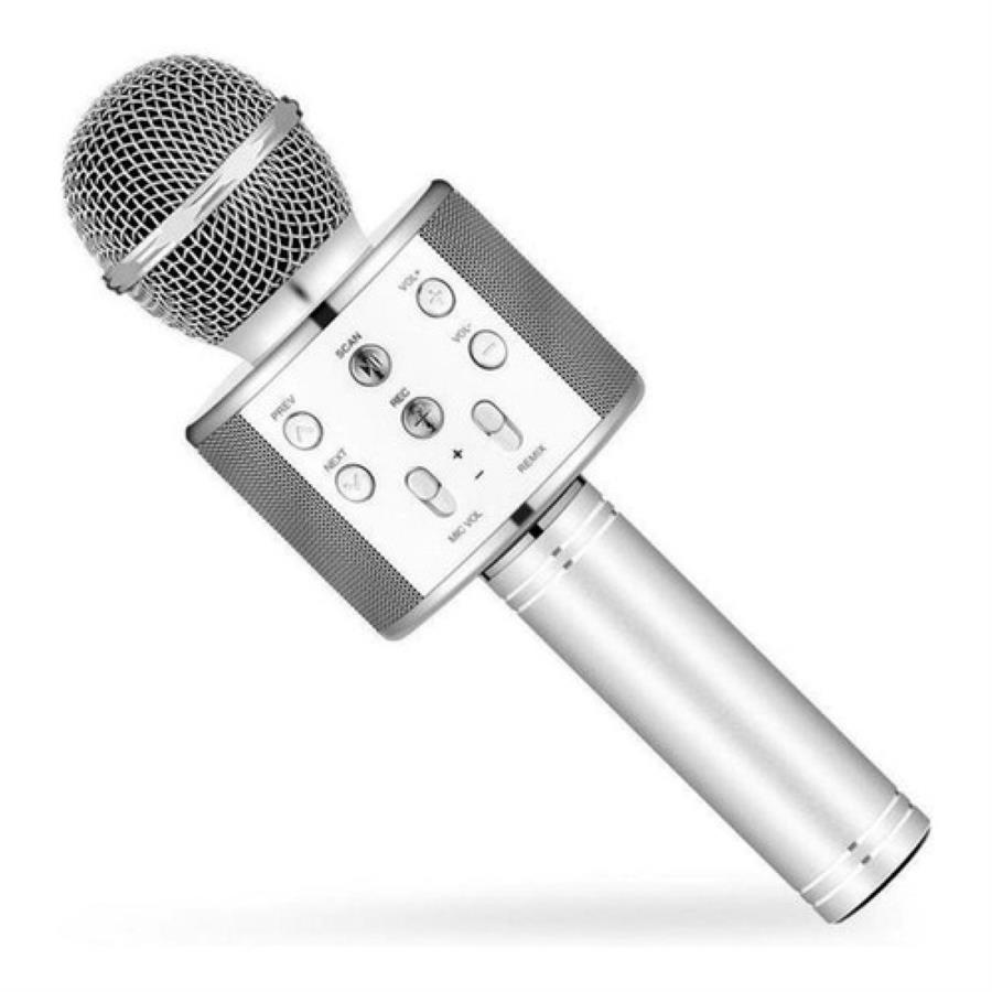 MICROFONO PARLANTE AUTO KARAOKE SW-585 SILVER
