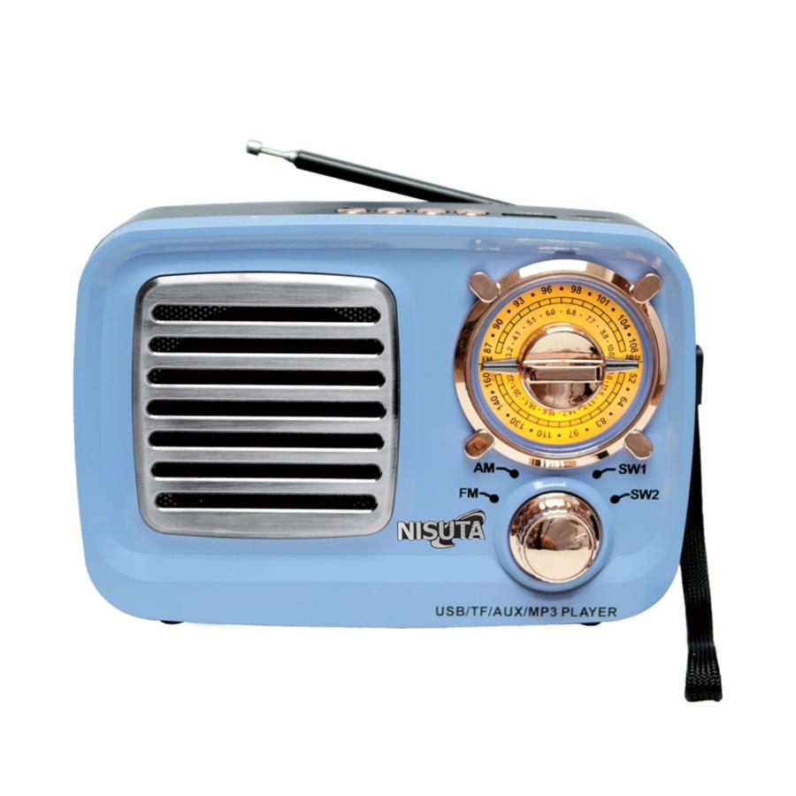 RADIO NISUTA VINTAGE NS-RV15 CELESTE - MP3 + USB + LECTOR