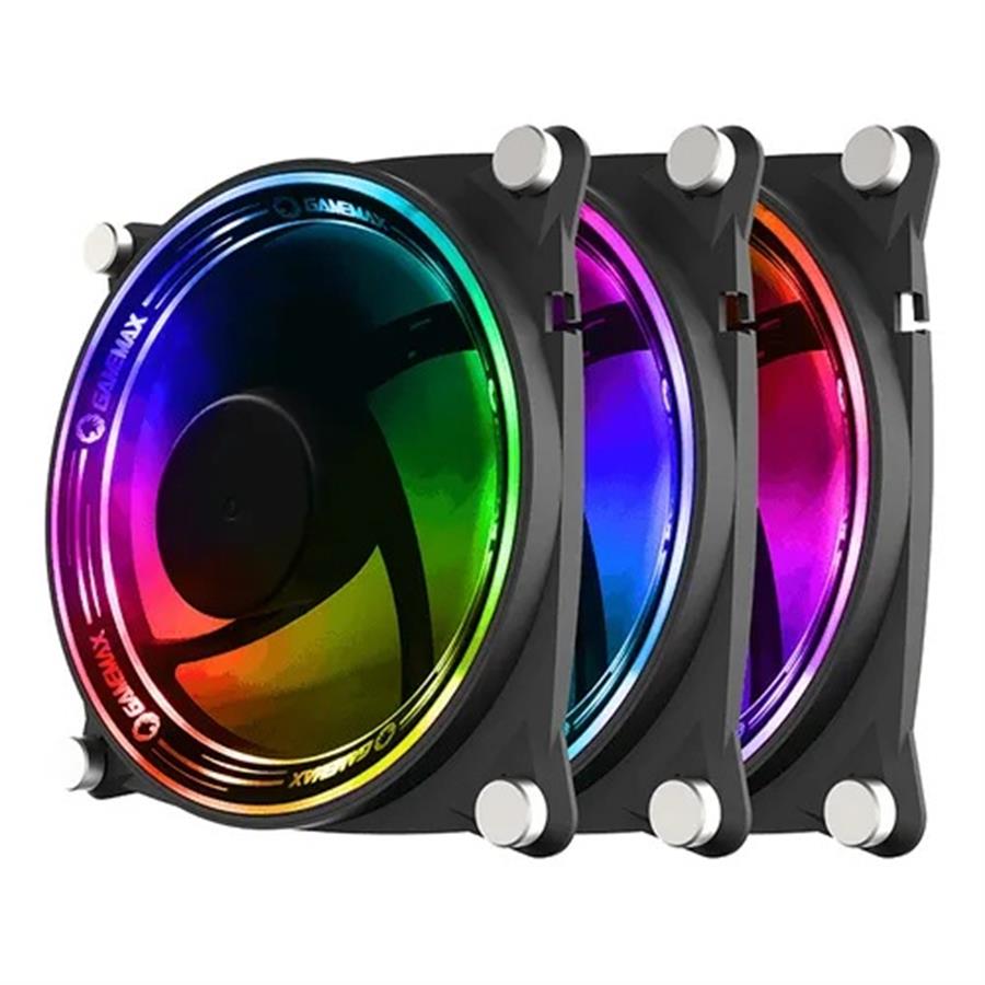 COOLERS GAMEMAX 3X1 - 120MM RGB/AURA - RB300 VORTEX