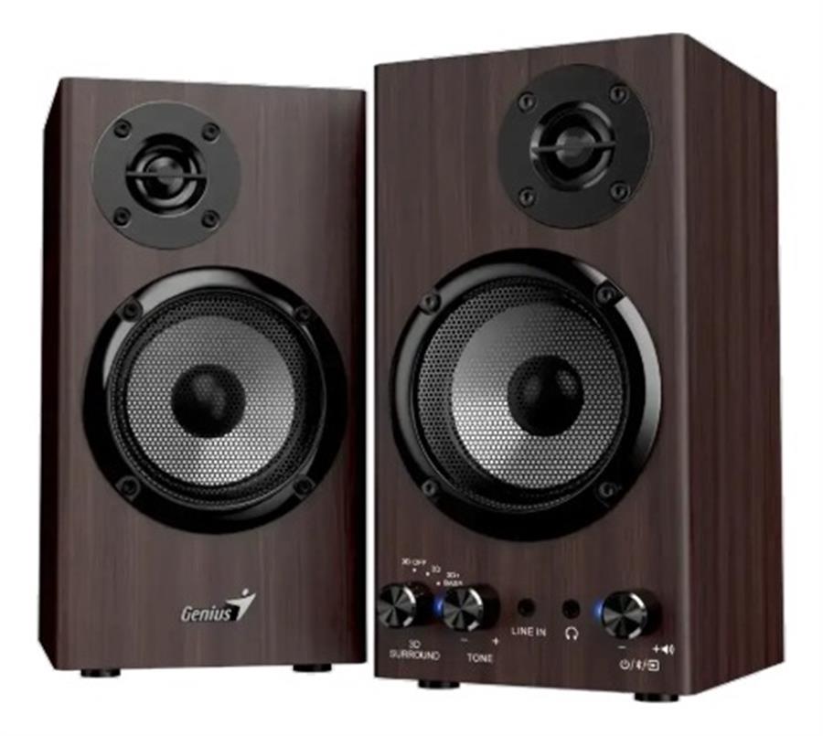 PARLANTES GENIUS 2.0 SP-HF520BT BLUETOOTH5.3 20W RMS DARK BR