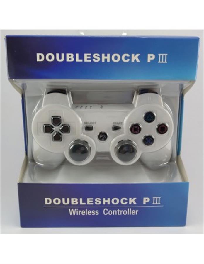 JOYSTICK INALAMBRICO DOUBLE SHOCK PS3 BLANCO