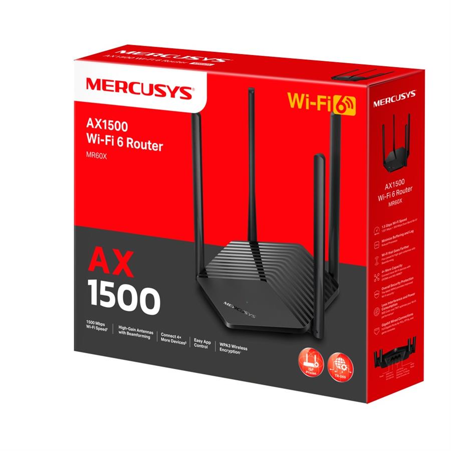 ROUTER 2P MERCUSYS MR60X AX1500 WI-FI 6 MR60X