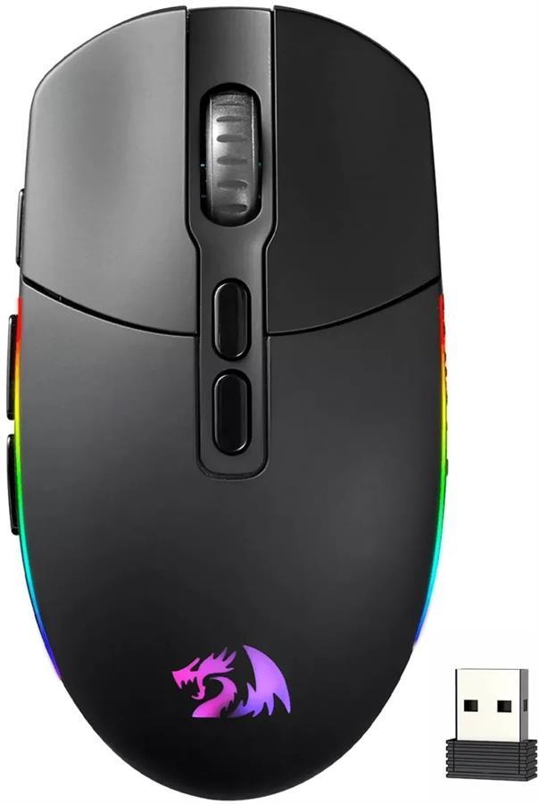 MOUSE REDRAGON INVADER PRO BLACK M719RGB-PRO
