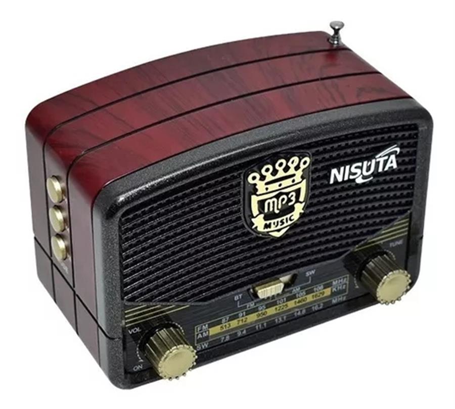 RADIO VINTAGE NS-RV16 CON BT USB MADERA