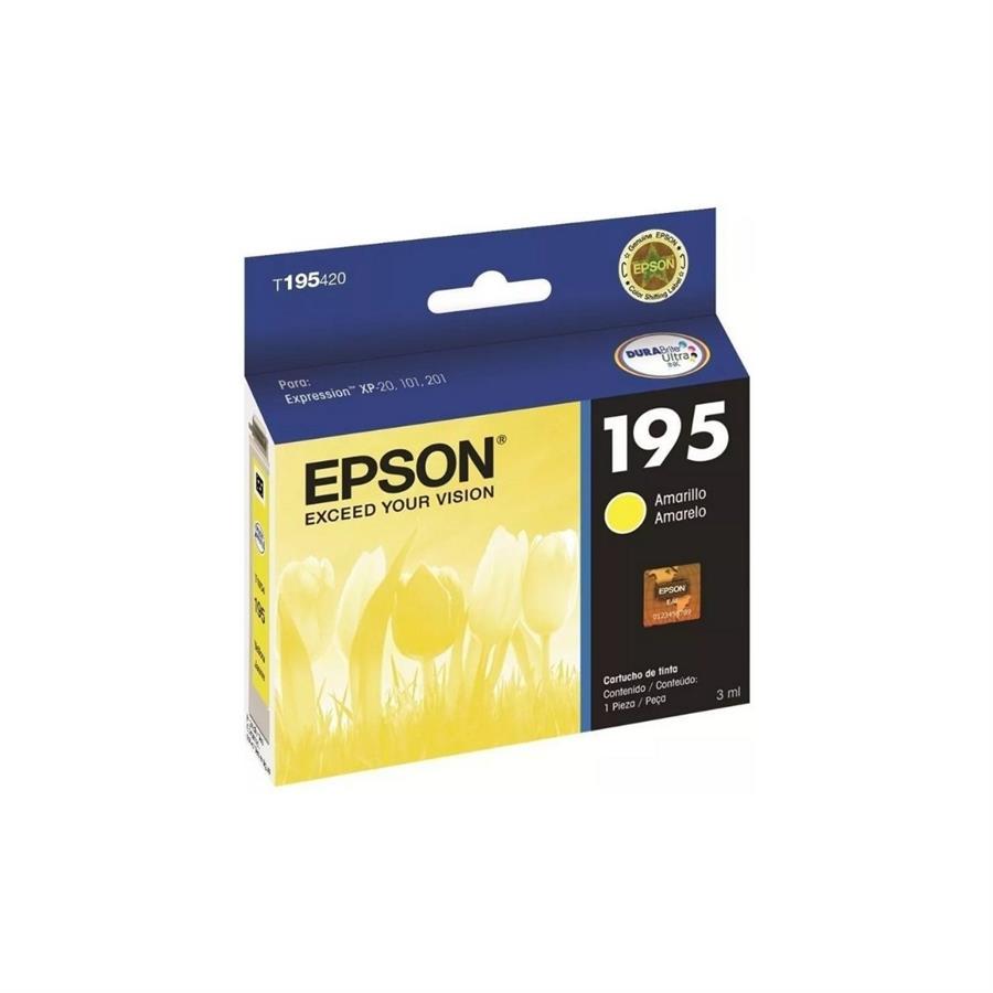 CARTUCHO EPSON 195 AMARILLO ORIGINAL