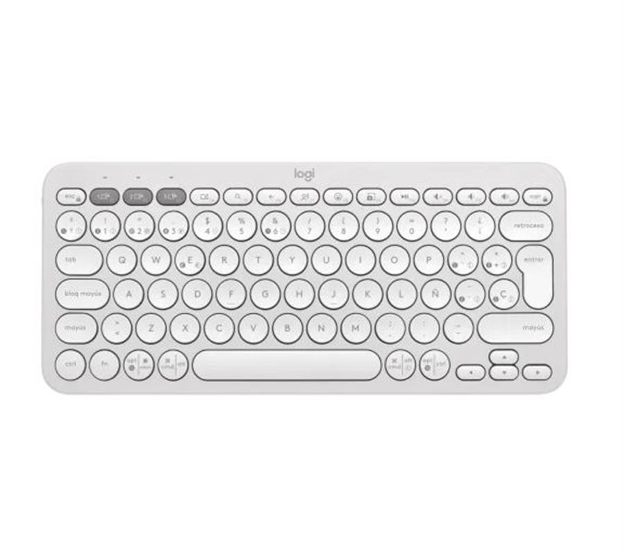 TECLADO BLUETOOTH LOGITECH K380S PEBBLE KEYS 2 WHI K380S