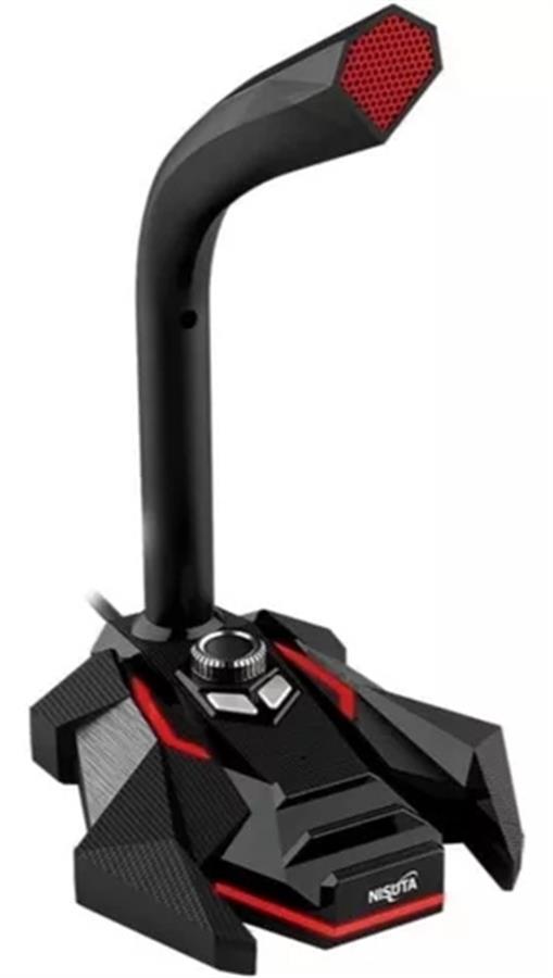 MICROFONO GAMING NISUTA NS-MICGU2 SALIDA AUDIO USB CONTROL VO