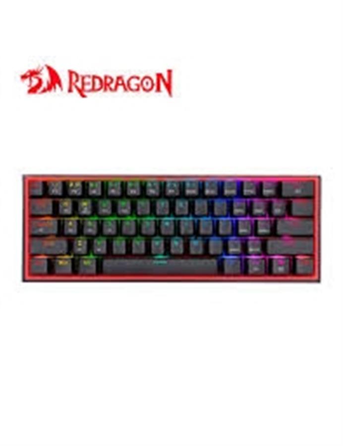 TECLADO MECANICO REDRAGON FIZZ PRO BLACK K616-RGB SWITCH RED