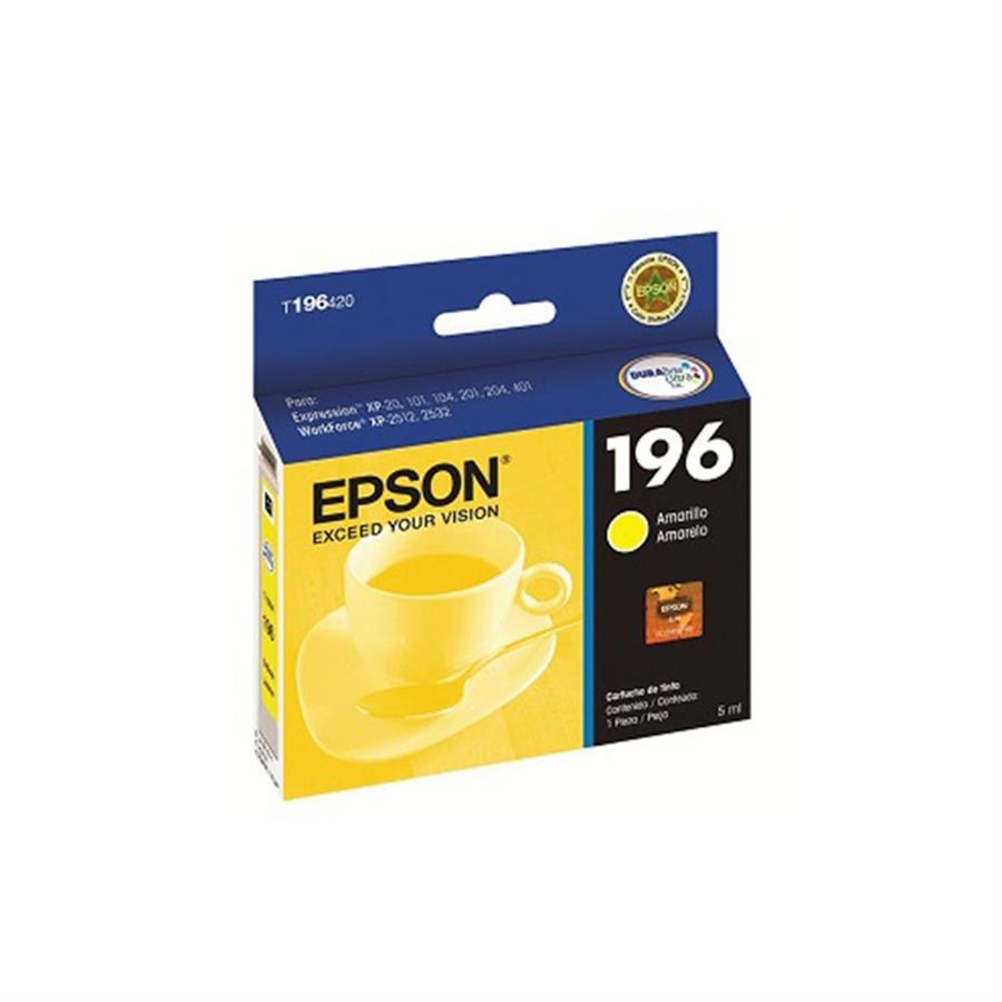 CARTUCHO EPSON 196 AMARILLO ORIGINAL