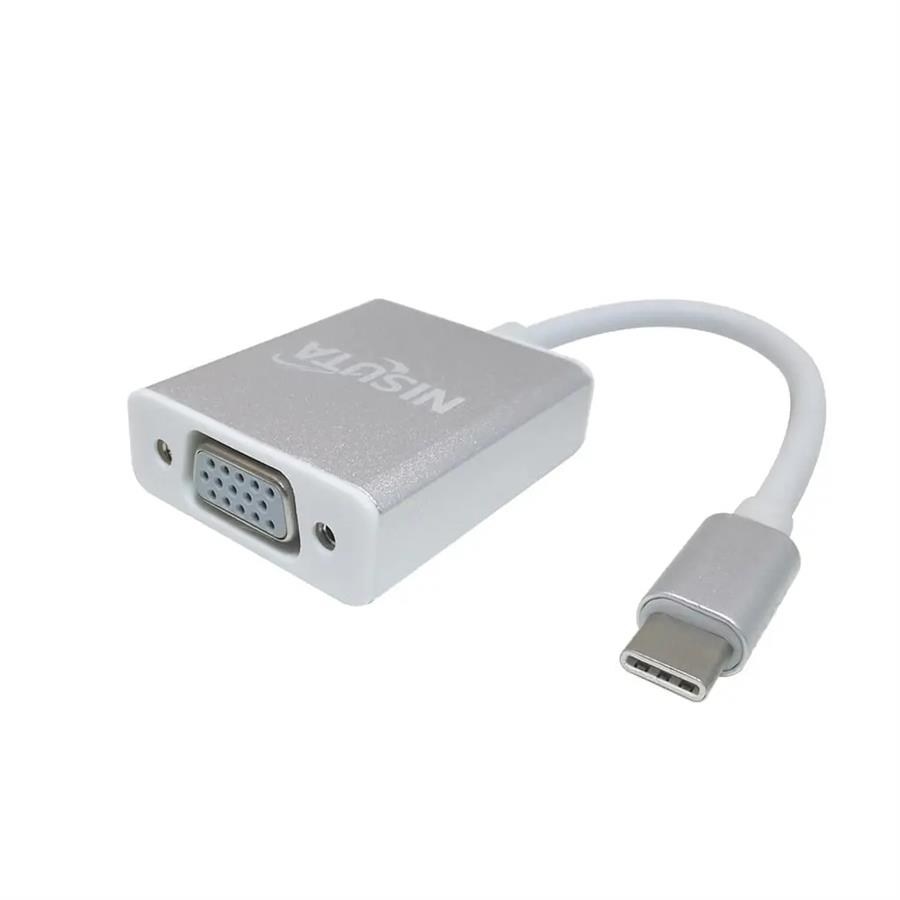 CONVERSOR USB 3.1 TIPO C A VGA NISUTA NSUSBCVG