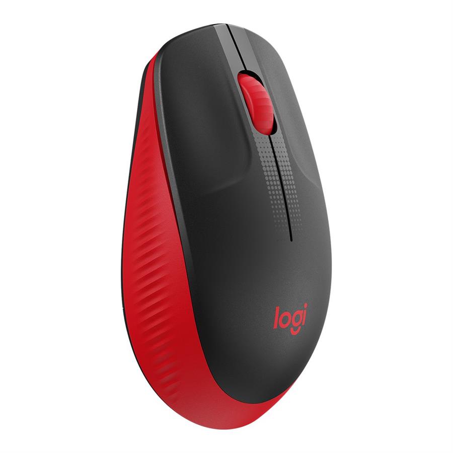 MOUSE INALAMBRICO LOGITECH M190 NEGRO-ROJO