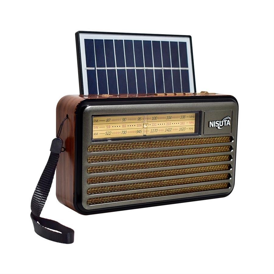 RADIO VINTAGE NS-RV22S CON CARGA SOLAR + POWER BAN