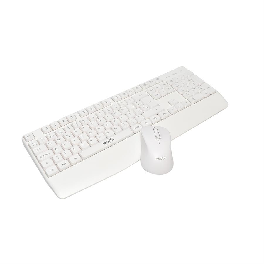 COMBO TEC + MOUSE NISUTA NS-WI53COW WIRELESS (BLANCO)