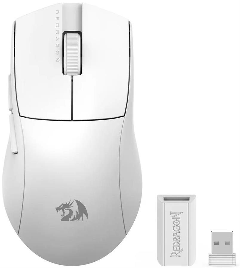 MOUSE REDRAGON KING PRO WHITE 26.000 DPI M916W-PRO 1K