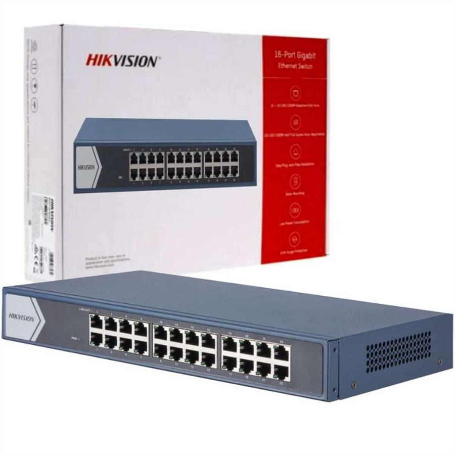 SWITCH HIKVISION 24P GIGABIT 10/100/1000 DS-3E0524-E(B)