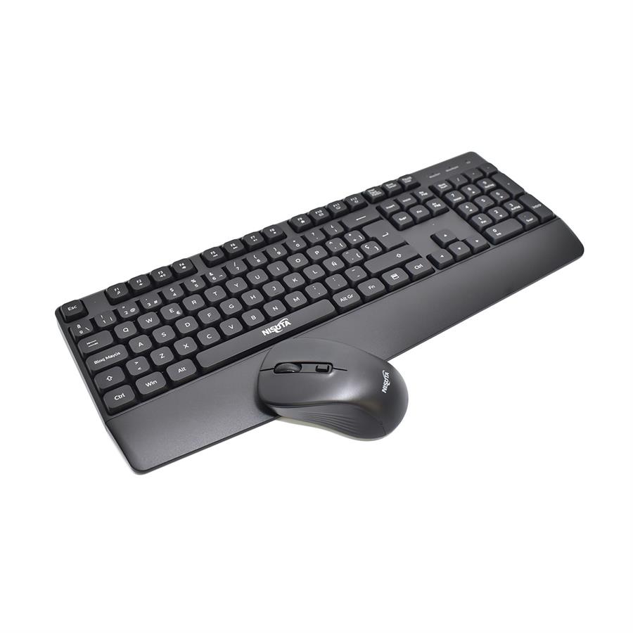 COMBO TEC + MOUSE NISUTA NS-WI53CO WIRELESS (NEGRO)