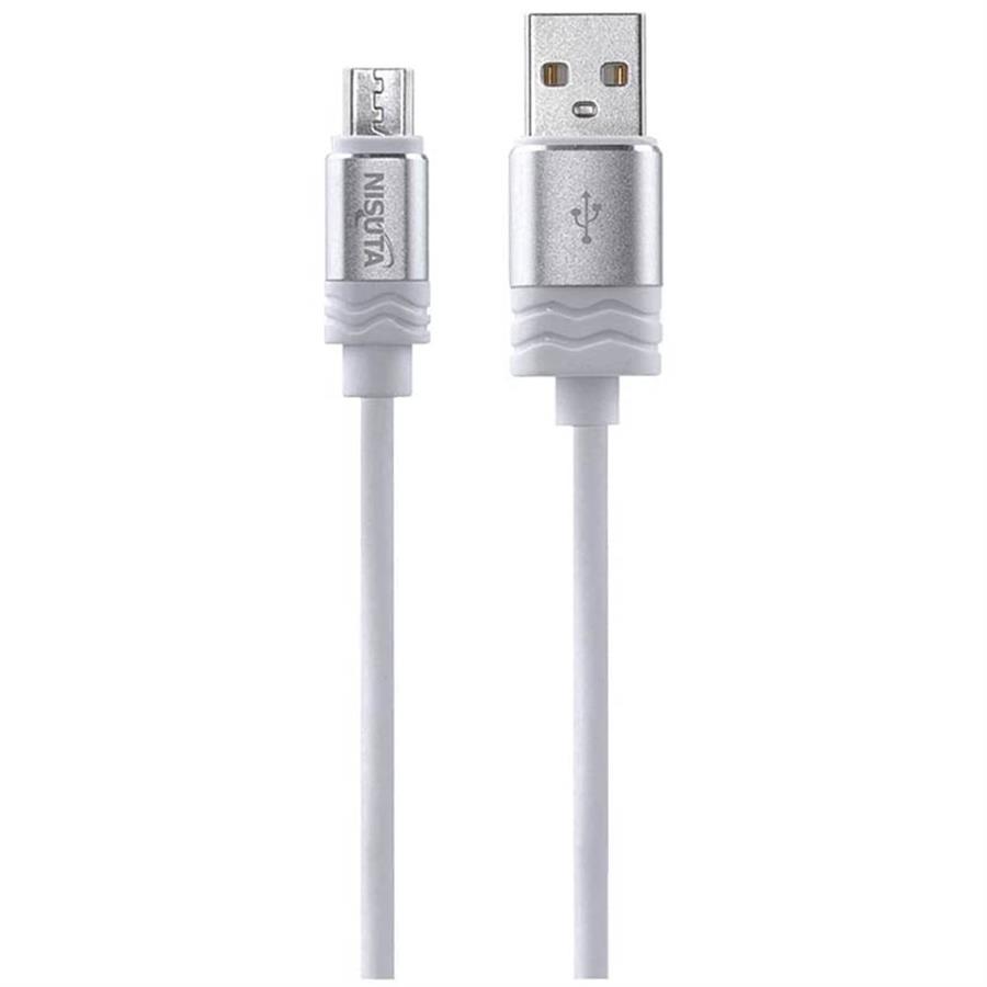 CABLE USB-MICRO USB BLANCO 1.8M NISUTA NSCAUSMI2