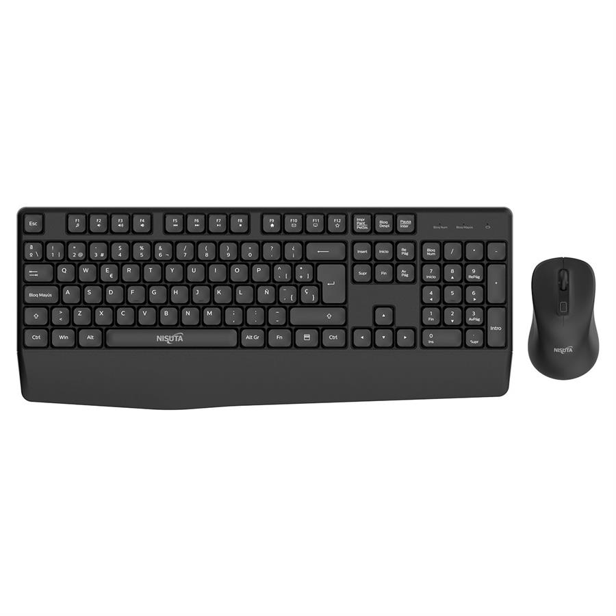 COMBO TEC + MOUSE NISUTA NS-WI53CO WIRELESS (NEGRO)